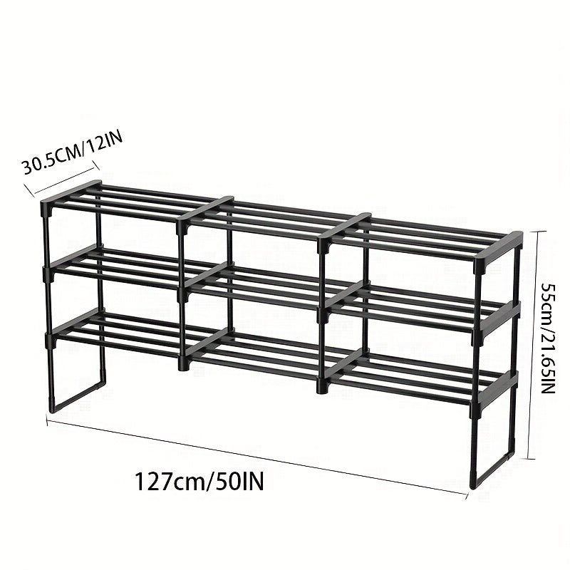 Plastic Shoes Rack Standing Storage Shelf Toiletry Storage