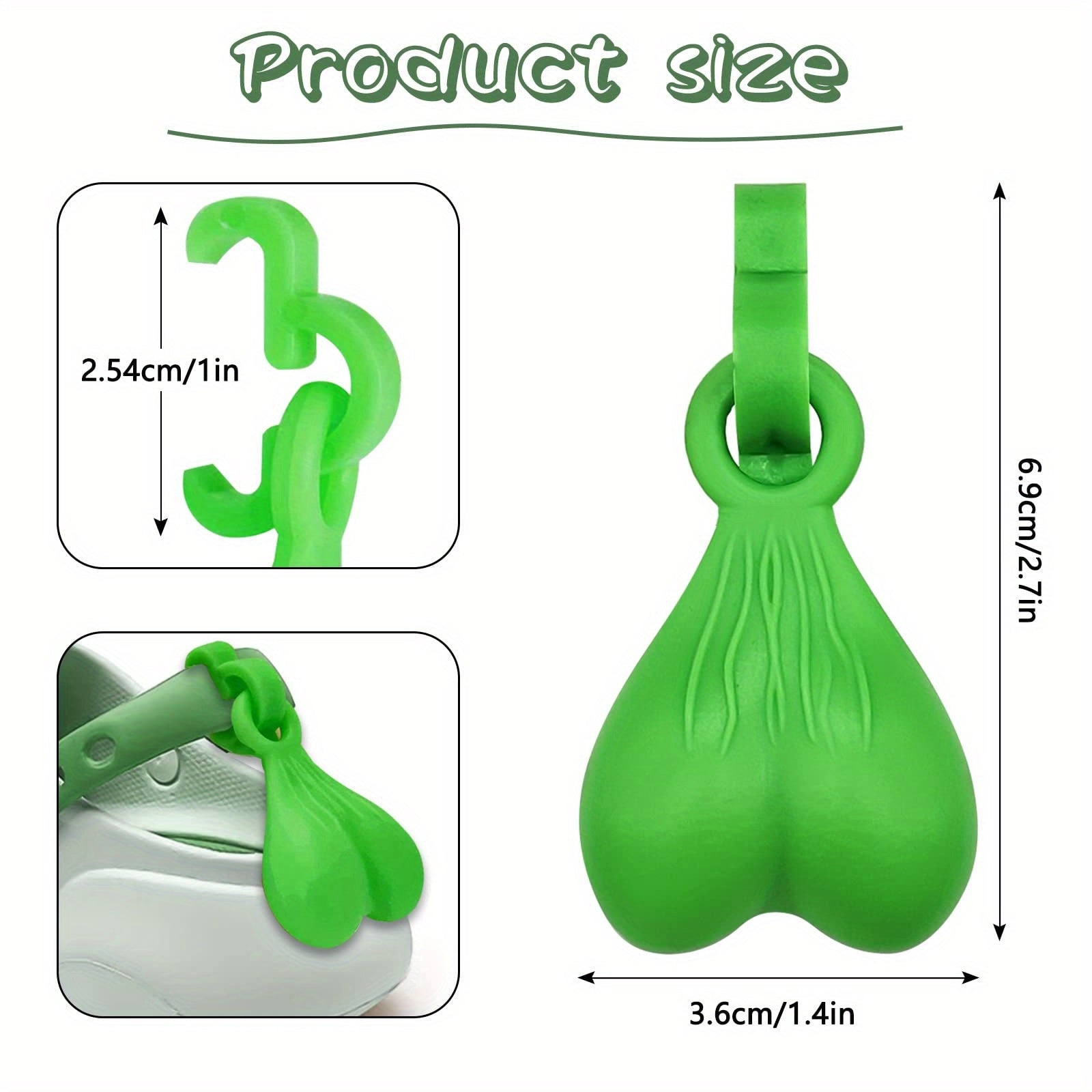 2pcs Glow In The Dark Balls for Croc Shoes