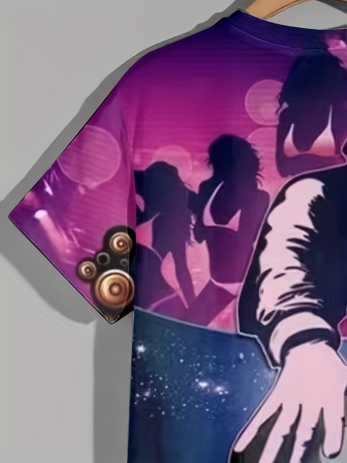 Men's DJ Graphic T shirt Active Slightly Stretch Breathable 3D Print Tee
