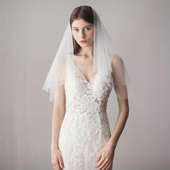Double Layer Veil With Comb Bridal Veil Wedding Headdress Accessories
