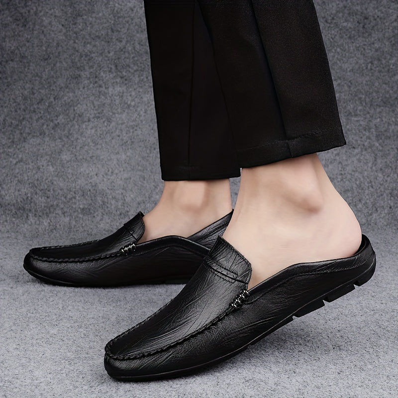 Men's Faux Leather Loafers No Tie Slip On Smart Casual Shoes