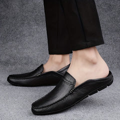 Men's Faux Leather Loafers No Tie Slip On Smart Casual Shoes