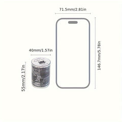 Retro Text Roll Ticket Bag - 6 Styles