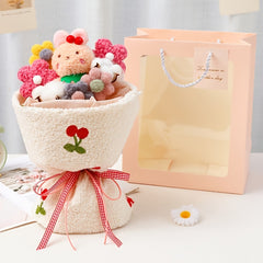 Girl Gift Cartoon Plush Doll Bouquet Flower for Birthday Mother's Day