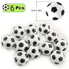 6pcs Foam Sponge Solid Footballs Stress Relief Decompression Toys