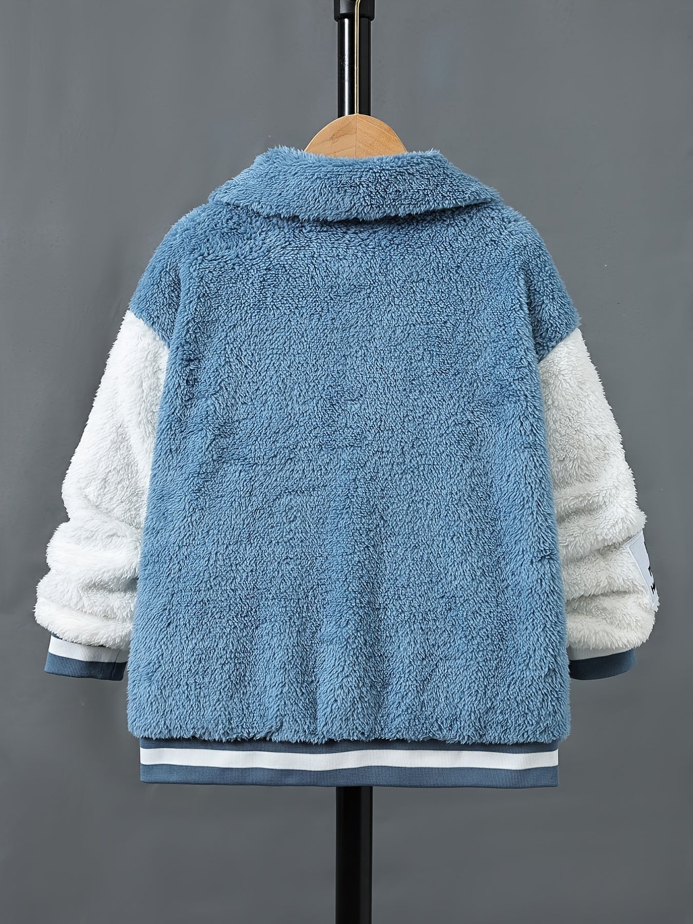 Boys Casual Fleece Zip Up Coat for Fall Winter