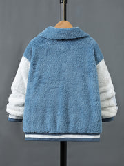 Boys Casual Fleece Zip Up Coat for Fall Winter