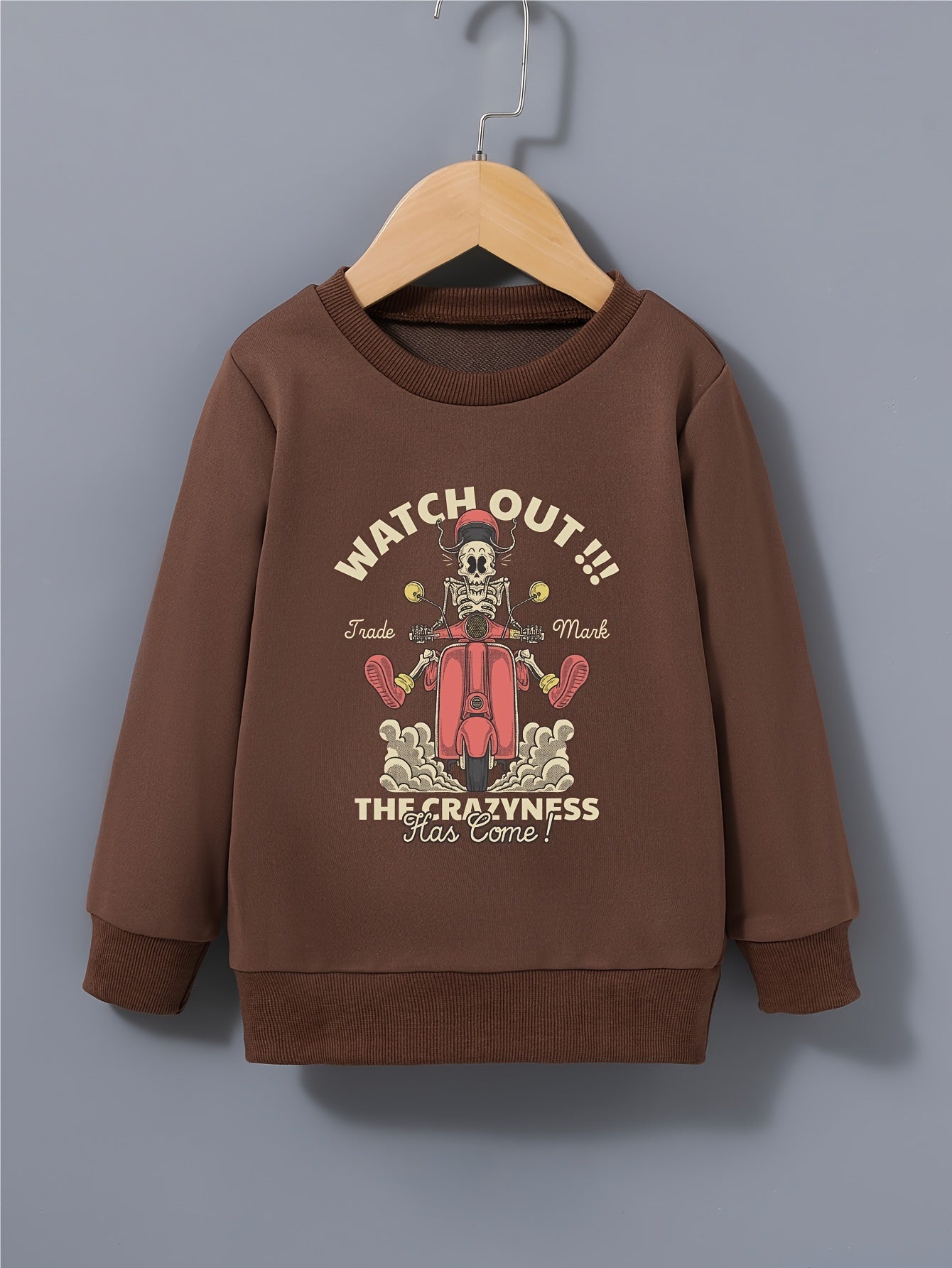 Halloween Kid's Sweatshirt Long Sleeve Top Crew Neck Pullover