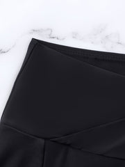 Cross Waist Sports Skorts Solid Golf Tennis Skirts For Women