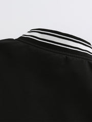 Women's R Letter Print Long Sleeve Jacket