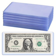 10pcs PVC Currency Stamp Display Stand for Regular Banknote Protective Sleeve