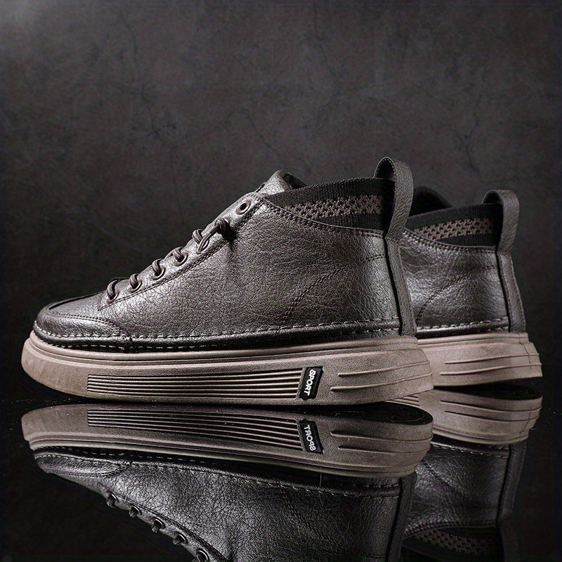 Men's Lace up Sneakers Breathable Walking Shoes