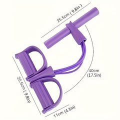 6 Tube Yoga Resistance Band Pedal Puller Elastic Fitness Equipment