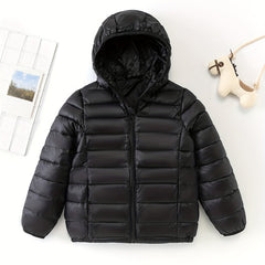 Kids Down Jacket Hooded Warm Padded Coat