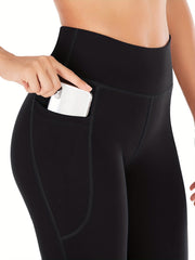 Bootcut Yoga Pants with Pockets High Waist Workout Leggings
