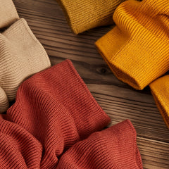 5 Pairs Japanese Style Soft Ribbed Knit Mid Tube Socks Women's Stockings