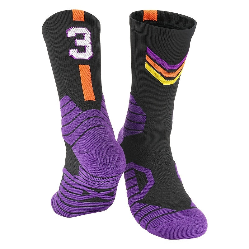 Men's Breathable Basketball Mid-calf Socks