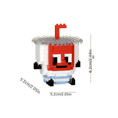 Fast Food Building Block Set - Burgers, Fries, Cola - Christmas Birthday Toy