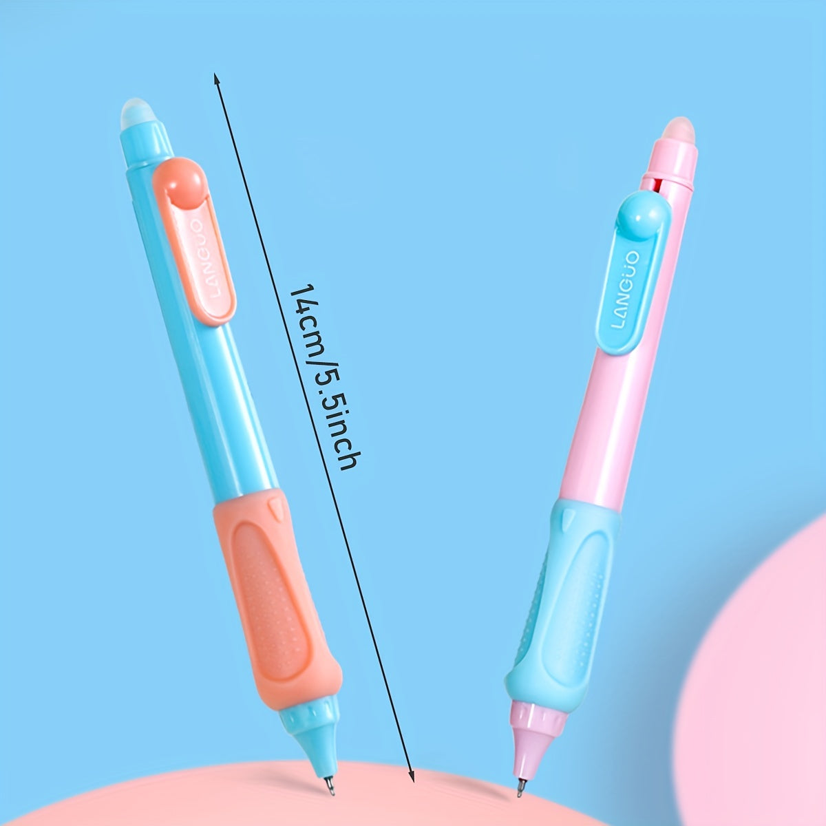 3pcs Erasable Retractable Gel Pen 0.5mm Ink Writing Painting School Office