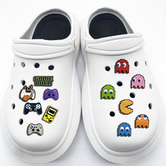 12PCS Video Game Shoe Charms PVC Charms Teens Adults Birthday Party Favor