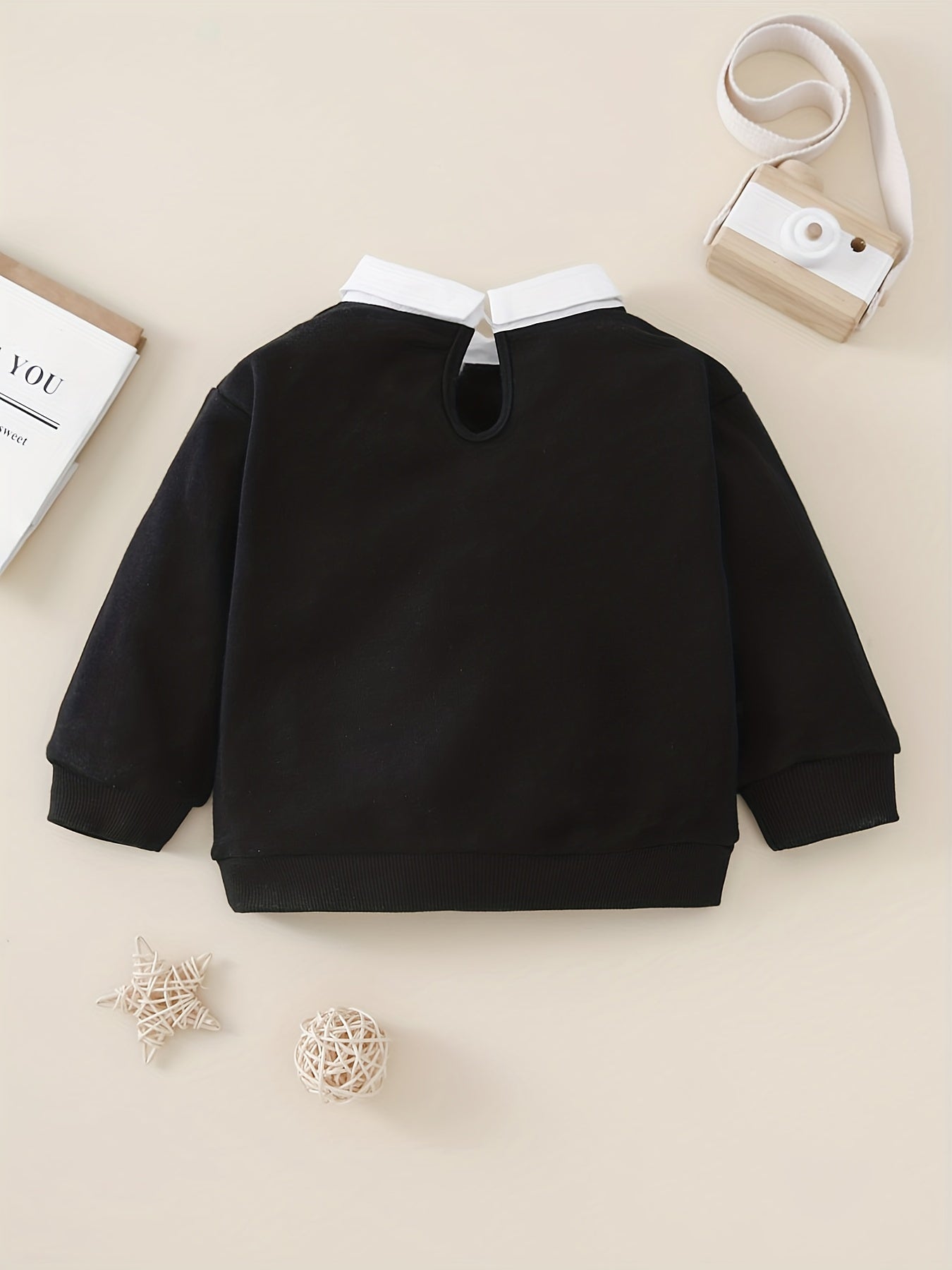 Girl's Letter Print Long Sleeve Sweatshirt