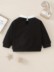 Girl's Letter Print Long Sleeve Sweatshirt