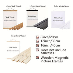 1pc Wooden Magnetic Picture Frame Home Decor