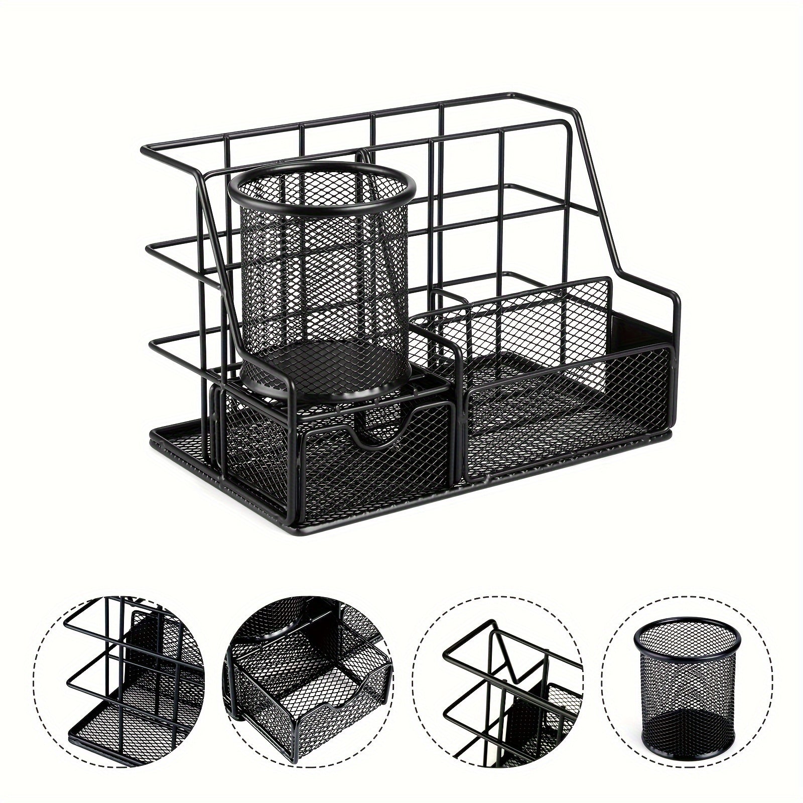 Tabletop Storage Rack w/ Drawer & 5 Letter Sorting Rack