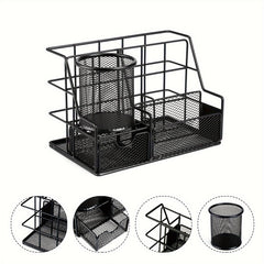 Tabletop Storage Rack w/ Drawer & 5 Letter Sorting Rack