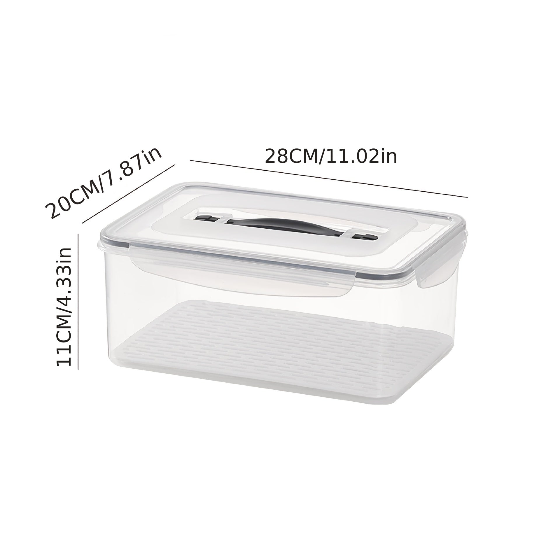 Large Capacity Drain Sealing Box with Lids & Removable Tray
