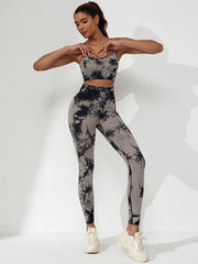 Tie Dye Yoga Suit Sports Bra & Leggings Activewear