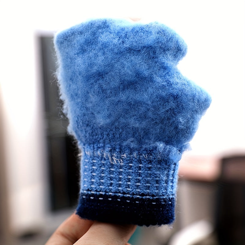 Warm & Thickened Gloves for Kids, Ages 4-8, Winter Boys & Girls