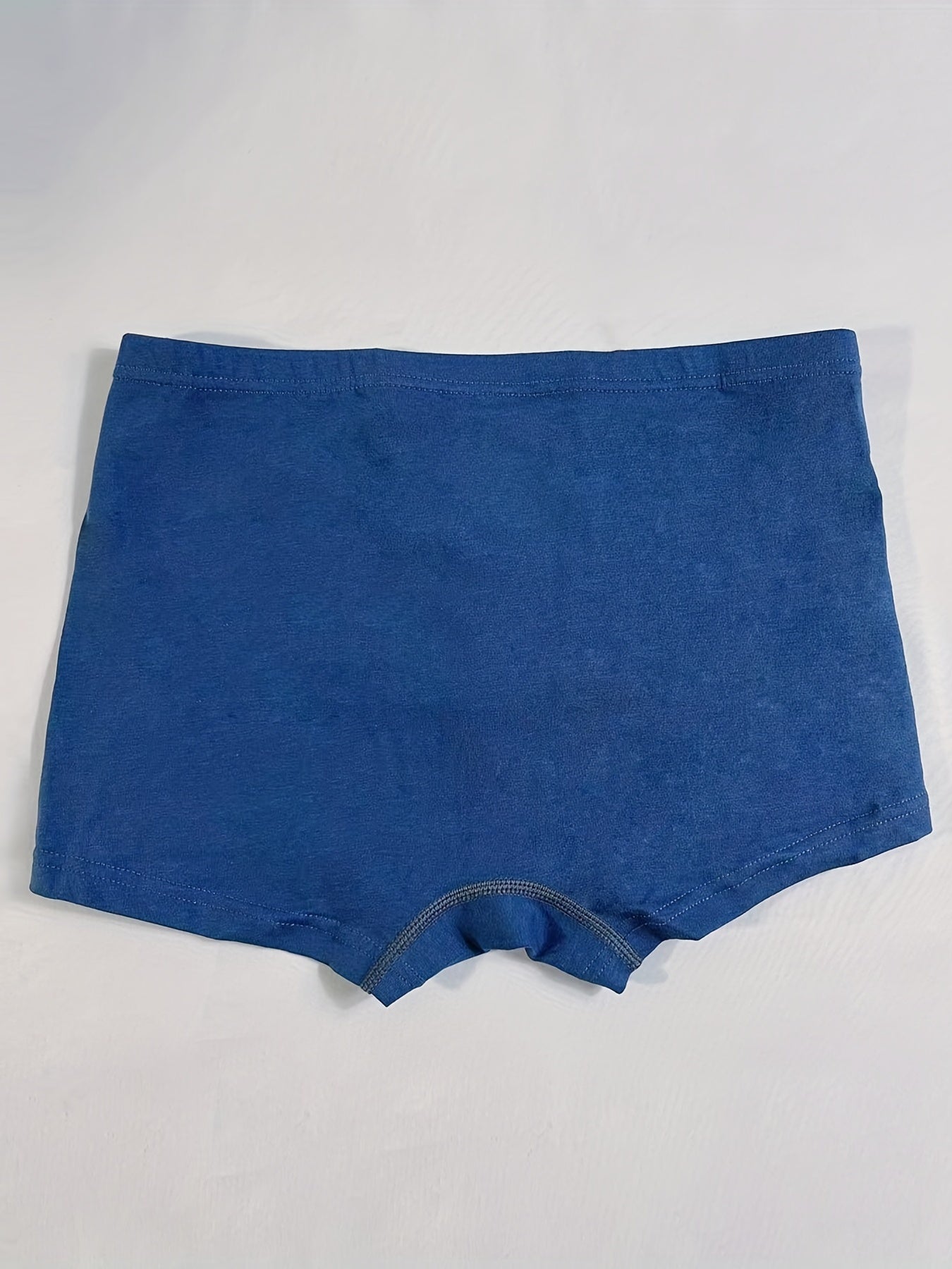 3pcs Boy's Boxer Briefs Solid Elastic Waist Shorts Cotton Comfy Soft Underwear