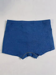3pcs Boy's Boxer Briefs Solid Elastic Waist Shorts Cotton Comfy Soft Underwear