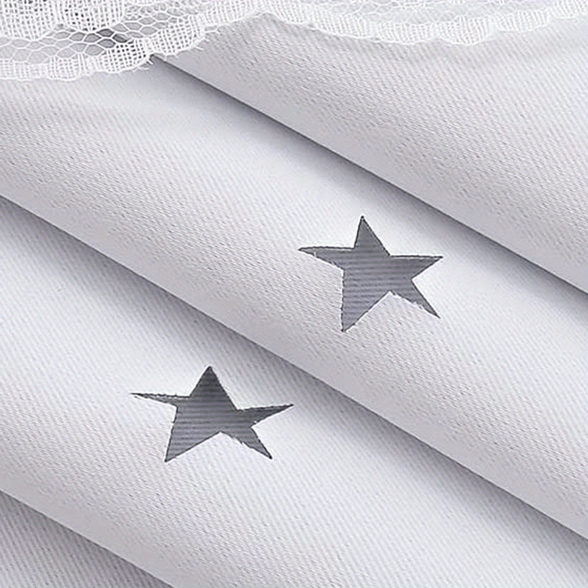 Modern Hollow Out Star Window Yarn Curtains