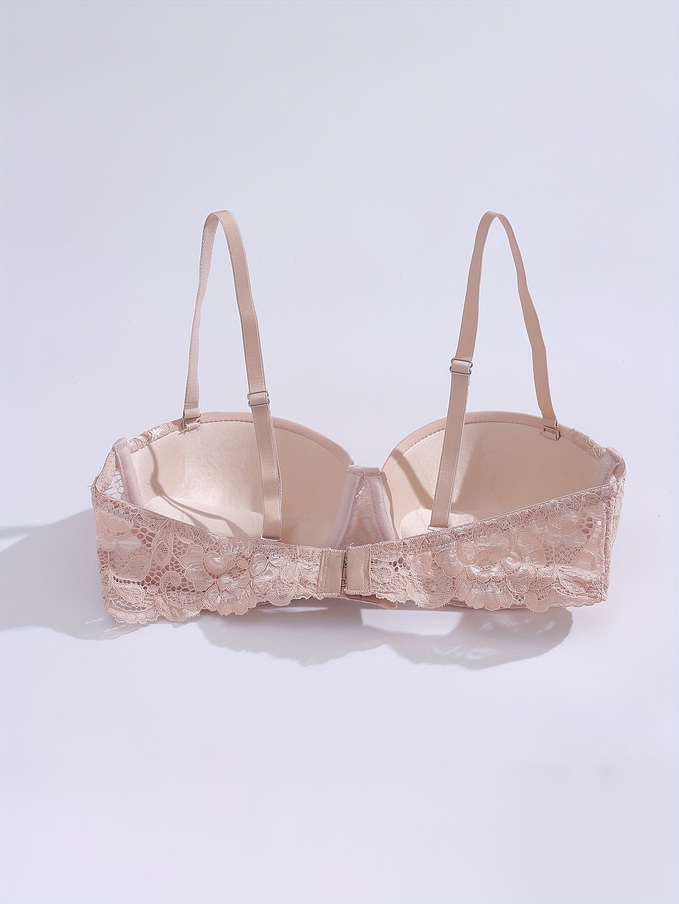 3pcs Lace Push Up Bras Comfy Balconette Bra