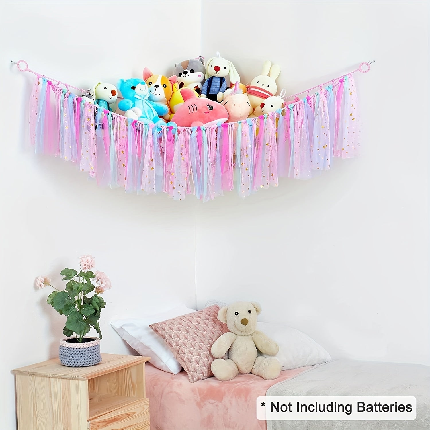 1pc Stuffed Animal Hammock Storage Organizer Hanging Toy
