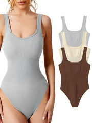 Women's High Stretch Halter Rompers Backless Sport Jumpsuit