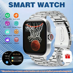 Metal Stainless Steel Smart Watch for Android & iOS