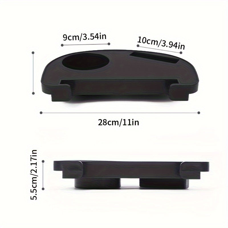 Portable Chair Armrest Cup Holder Snack Tray Beer Bottle Holder
