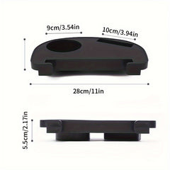 Portable Chair Armrest Cup Holder Snack Tray Beer Bottle Holder