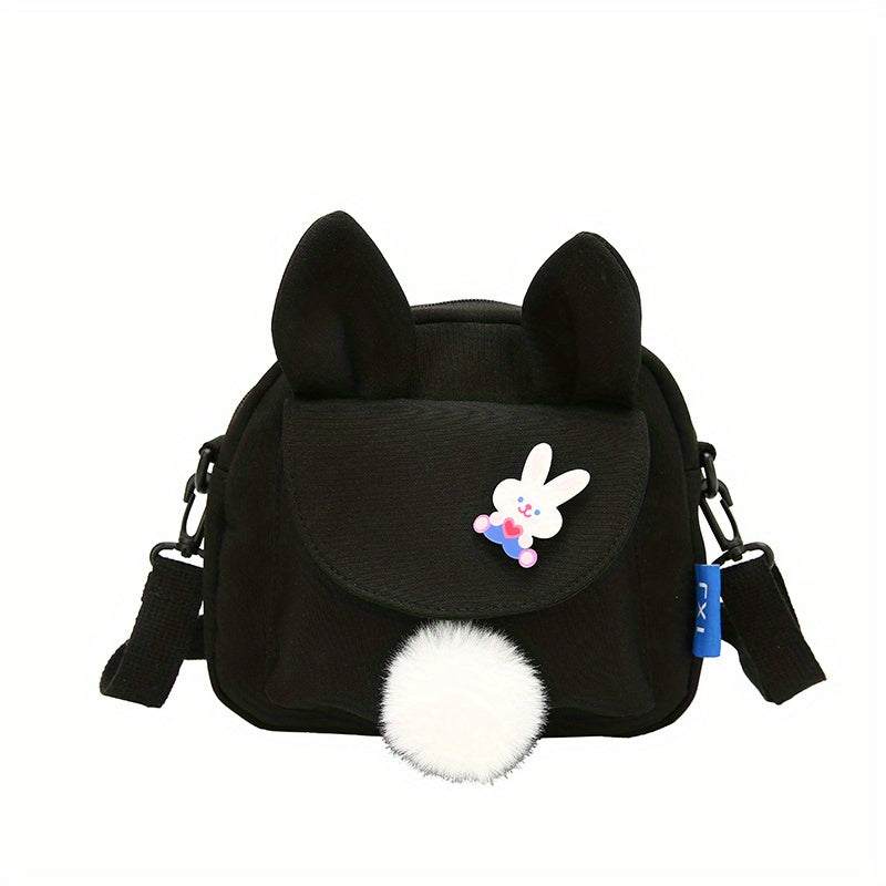 Rabbit Ears Canvas Crossbody Bag Coin Purse