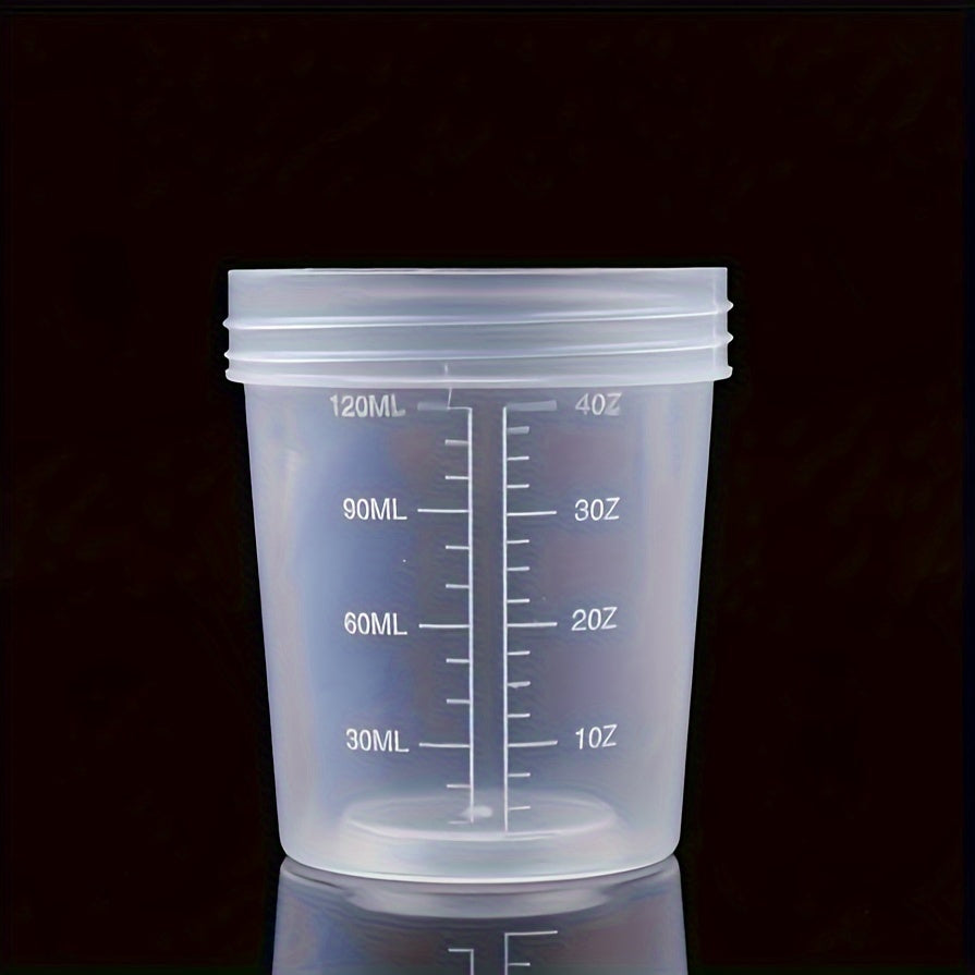 Plastic Measuring Cup With Lid 120ml Clear Scale Bait Box
