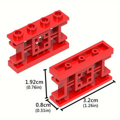 9pcs Building Block 1X4X2 Attic Fence Farm Garden Ranch Children's DIY Play