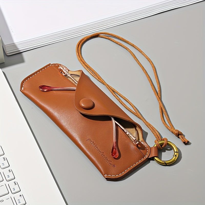 Minimalist Solid Glasses Storage Pouch Lightweight Dustproof Organizer
