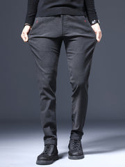 Men's Slim Stretch Business Casual Pants Straight Leg