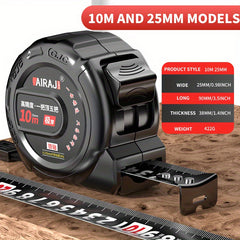 5m Steel Tape Measure Hardened Wear-resistant Anti-drop Self-locking 3ft 10m