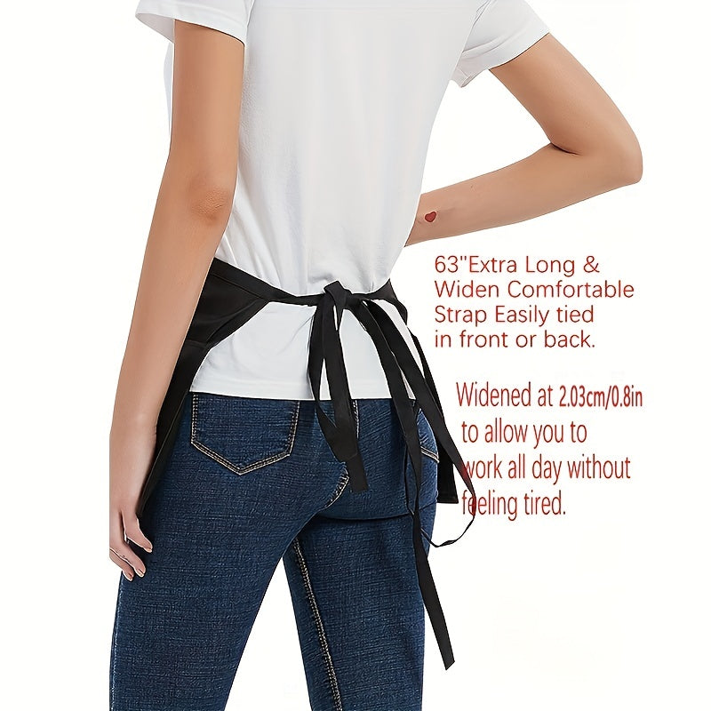 Polyester Waist Apron with Pockets for Waitress Server - Short Aprons