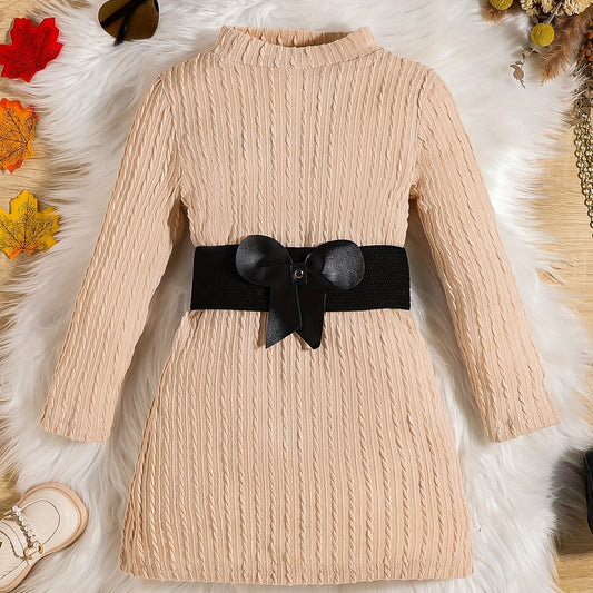 Girls' Jacquard Tunic Dress w/ Belt