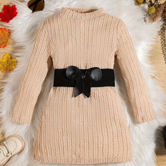 Girls' Jacquard Tunic Dress w/ Belt